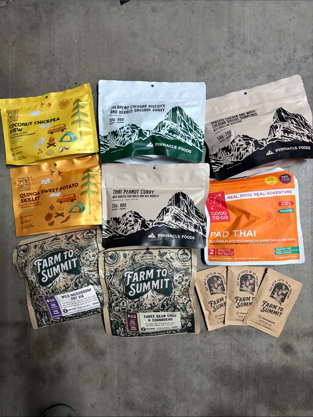 8 dehydrated backpacking meals and 3 lattes new camping